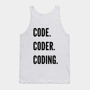 Code. Coder. Coding. Tank Top